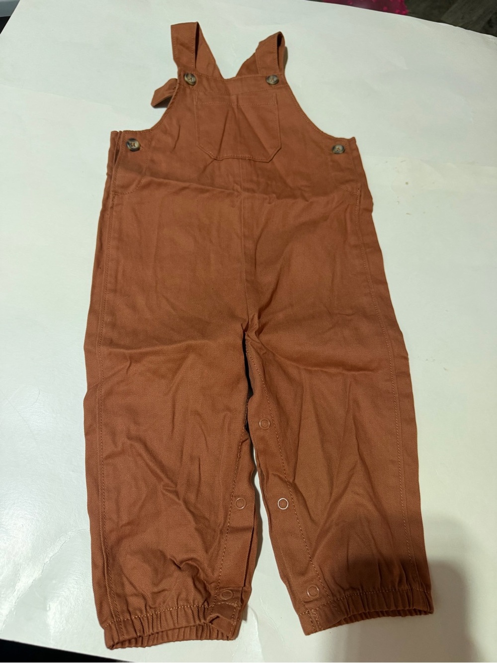 Carter's Rust Brown Overalls with Snap Leg Closures